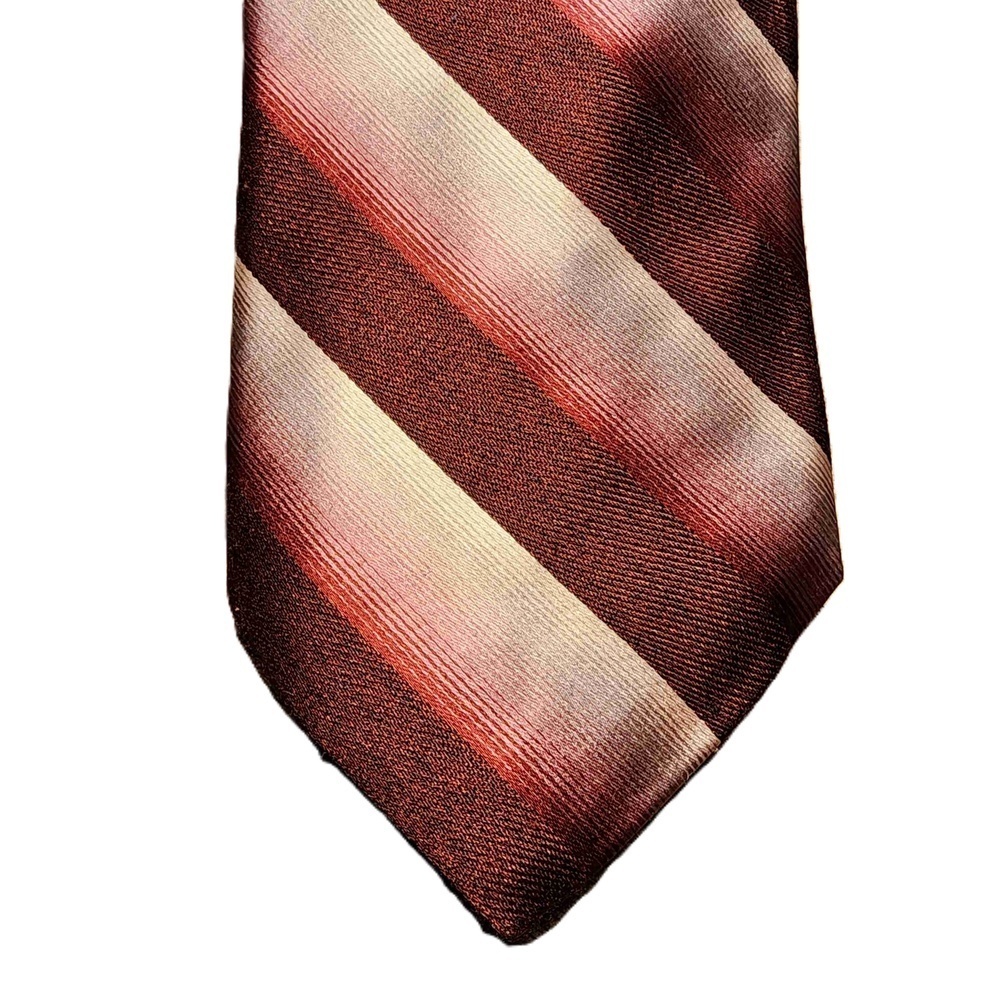 NEW Michael‎ Kors Maroon Striped Adjustable Silk Necktie 59"x3.5"